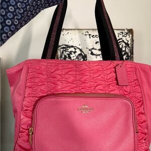 Coach Vibrant Pink Tote Bag